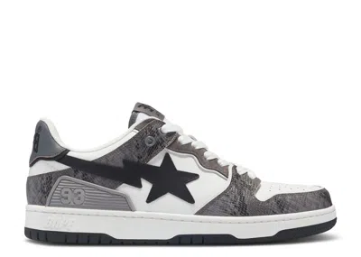 Bape Wmns Sk8 Sta #1 'black Snakeskin'