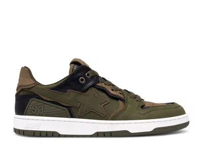 Bape Wmns Sk8 Sta #6 'olive Drab' In Green