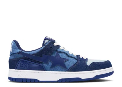 Bape Wmns Sk8 Sta 'denim' In Blue