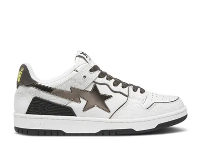 Bape Wmns Sk8 Sta 'white Metallic Silver'
