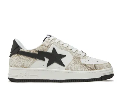 Bape Sta 'beige Snakeskin' In Brown
