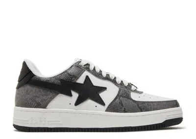 Bape Sta 'black Snakeskin' In Gray