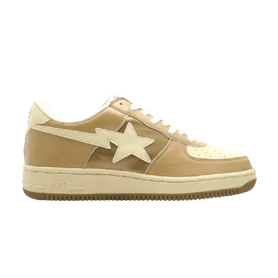 Pre-owned Bape Sta Fs-001 Low 'beige Brown' In Tan