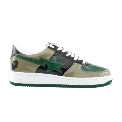 Pre-owned Bape Sta Fs-001 Low 'olive Green'