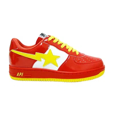 Pre-owned Bape Sta Fs-001 Low 'the Flash' | Red | Men's Size 9.5