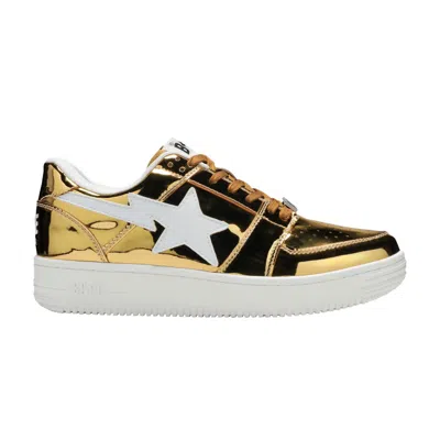 Pre-owned Bape Sta Low 'gold Foil' | Men's Size 9.5