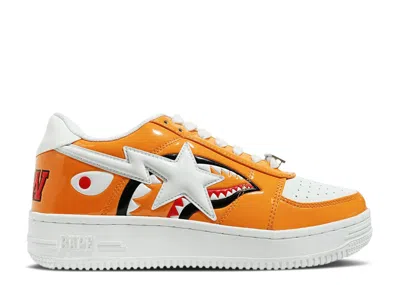 Bape Sta Low M1 'shark Face - Color Block' In Orange