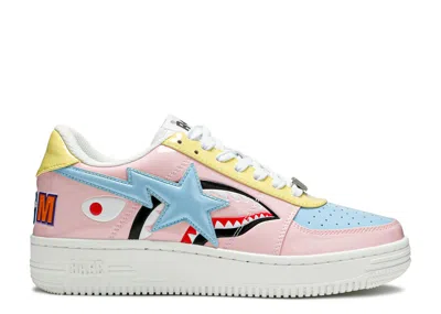 Bape Sta Low M1 'shark Face - Pink'