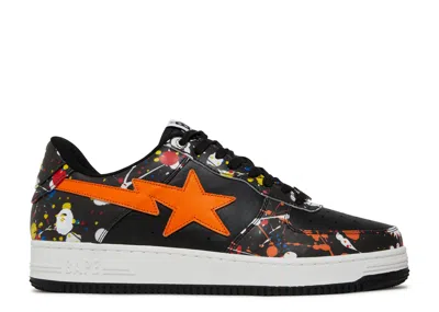 Bape Sta Low 'paint Splatter - Black'