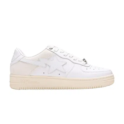 Pre-owned Bape Sta Low 'suede Heel - White' | Men's Size 8.5