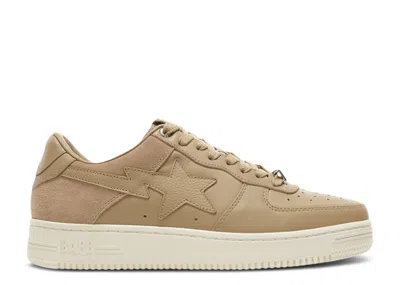 Bape Sta Low 'suede Heel - Beige' In Brown