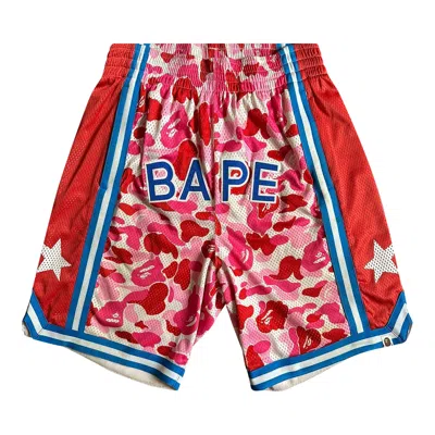 Pre-owned Bape Basketball Shorts 'pink' | Men's Size L