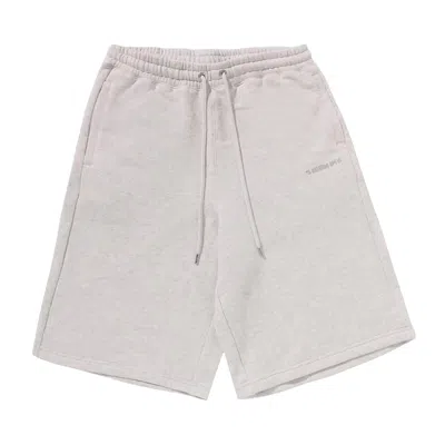 Pre-owned Bape Bathing Ape Logo Knee Length Relaxed Fit Sweatshorts 'grey' | Men's Size L In Gray