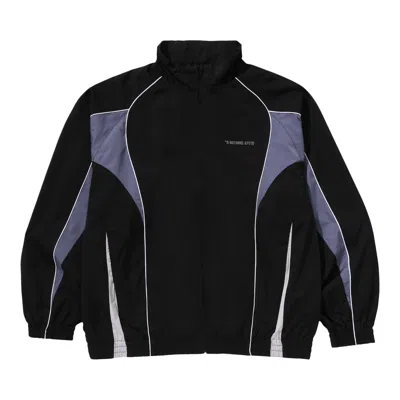 Pre-owned Bape Bathing Ape Logo Nylon Track Jacket 'black' | Men's Size M