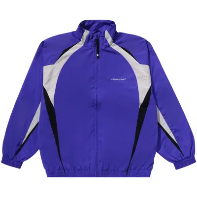 Pre-owned Bape Bathing Ape Logo Track Jacket 'purple'