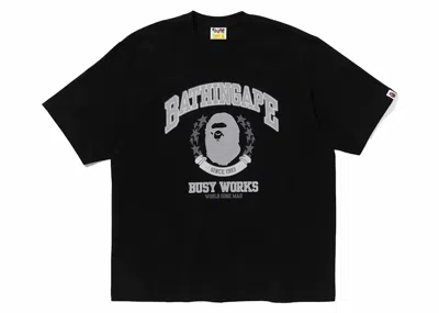 Pre-owned Bape Bathing Ape Relaxed Fit Tee Shirt In Black