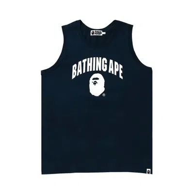 Pre-owned Bape Bathing Ape Tank Top 'navy' | Blue | Men's Size M