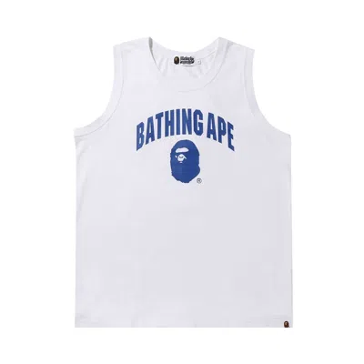 Pre-owned Bape Bathing Ape Tank Top 'white' | Men's Size L