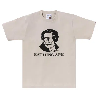 Pre-owned Bape Bathing Ape Tee 'ivory' In Cream