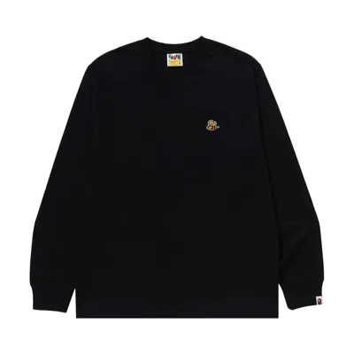 Pre-owned Bape Bee One Point Long-sleeve Tee 'black'