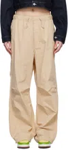 Bape Beige Army Trousers In Beige