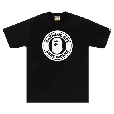 Pre-owned Bape Bicolor Busy Works Tee 'black' | Men's Size L