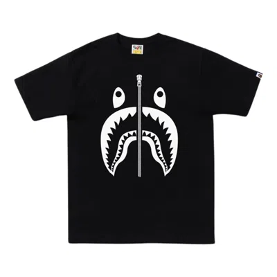 Pre-owned Bape Bicolor Shark Tee 'black'