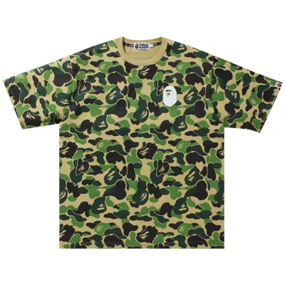 Pre-owned Bape Big Abc Camo Ape Head Relaxed Fit Tee 'green' | Men's Size M
