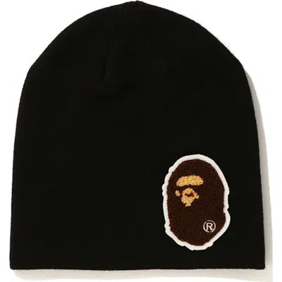 Pre-owned Bape Big Ape Head Knit Cap (fw20) In Black