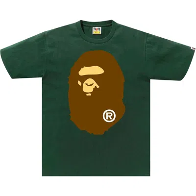 Pre-owned Bape Big Ape Head Tee 'green'