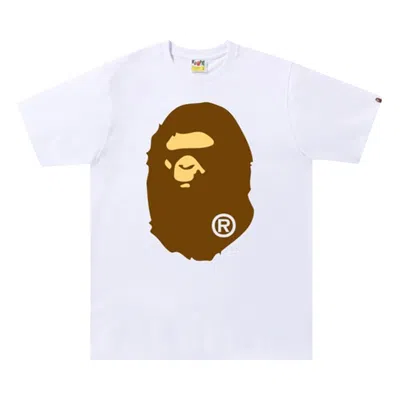 Pre-owned Bape Big Ape Head Tee 'white'