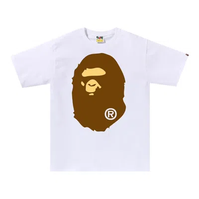 Pre-owned Bape Big Ape Head Tee 'white' | Men's Size S