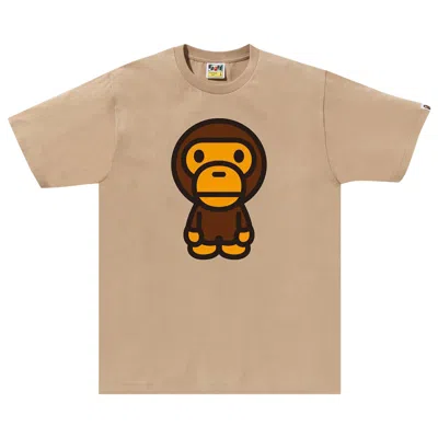 Pre-owned Bape Big Baby Milo Tee 'beige' | Cream | Men's Size Xxl