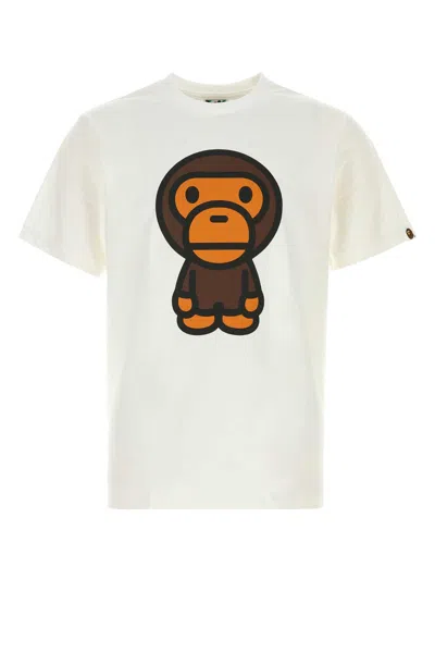 Bape Big Baby Milo Tee M In Neutral