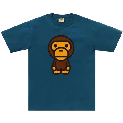 Pre-owned Bape Big Baby Milo Tee 'navy' | Blue | Men's Size L