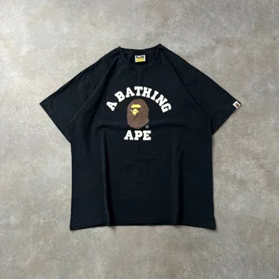 Pre-owned Bape Big Logo T-shirt Japan In Black