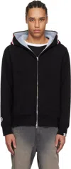 Bape Black 2nd Shark Full Zip Hoodie In Blk-black