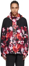 Bape Black & Red Map Camo Snowboard Jacket In Red-red