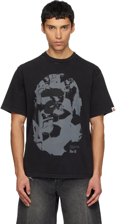 Bape Black Ape Head Heavy Washed T-shirt