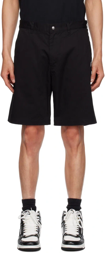 Bape Black Ape Head One Point Shorts