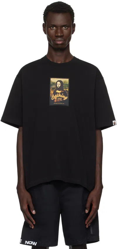 Bape Black Art Print Relaxed Fit T-shirt