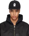 Bape Black Gore-tex Wind Stopper Panel Cap In Blk-black