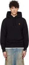Bape Black One Point Pullover Hoodie In Black
