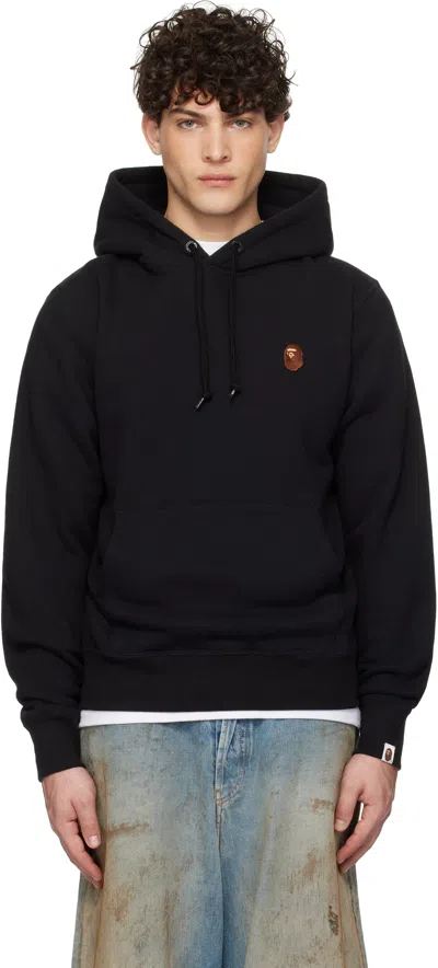 Bape Black One Point Pullover Hoodie