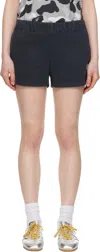 Bape Black Pigment Dyed One Point Sweat Shorts In Black