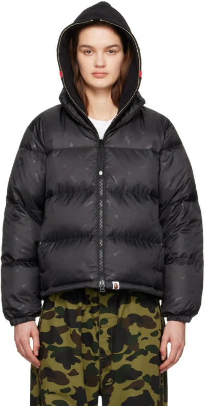 Bape Black Quilted Down Jacket