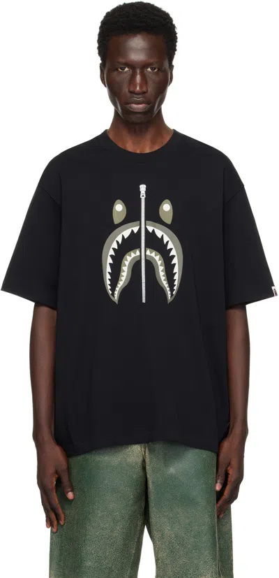 Bape Black Shark #2 T-shirt In Blk