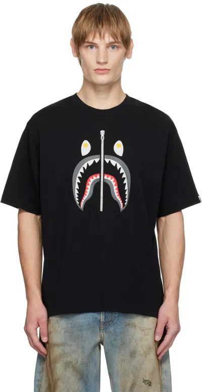 Bape Black Shark Malaysia T-shirt In Blk