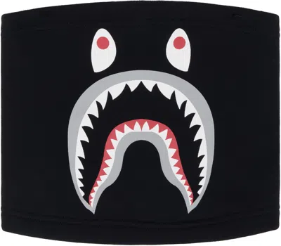 Bape Black Shark Motif Neck Warmer