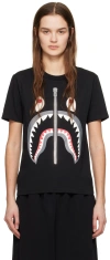 Bape Black Shark T-shirt In Black